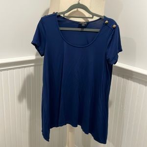 Rachel Zoe Maternity Shirt with Gold Buttons